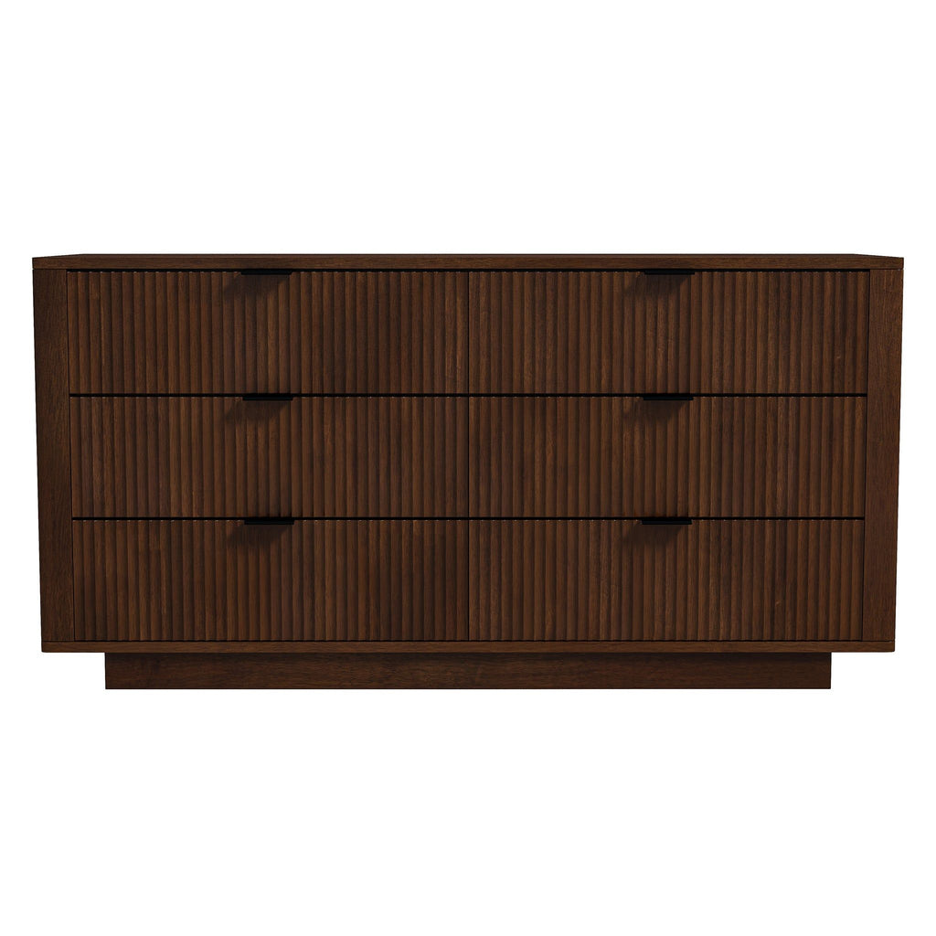 Lola - Dresser With 6 Drawers - Dark Brown