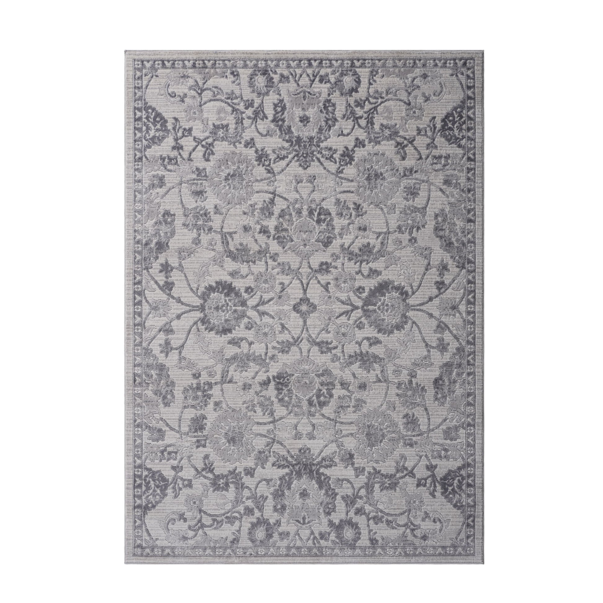 Marfi - 8' X 10' Oriental Area Rug - Gray / Silver