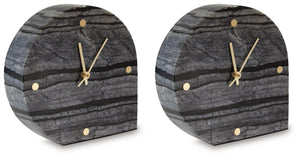 Janmour - Table Clock (Set of 2) - Black