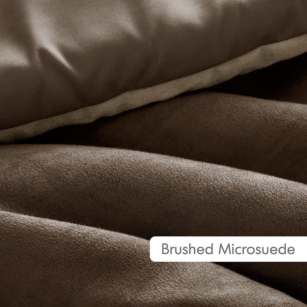 Boulder Stripe - King/California King Pieced Comforter Set - Brown