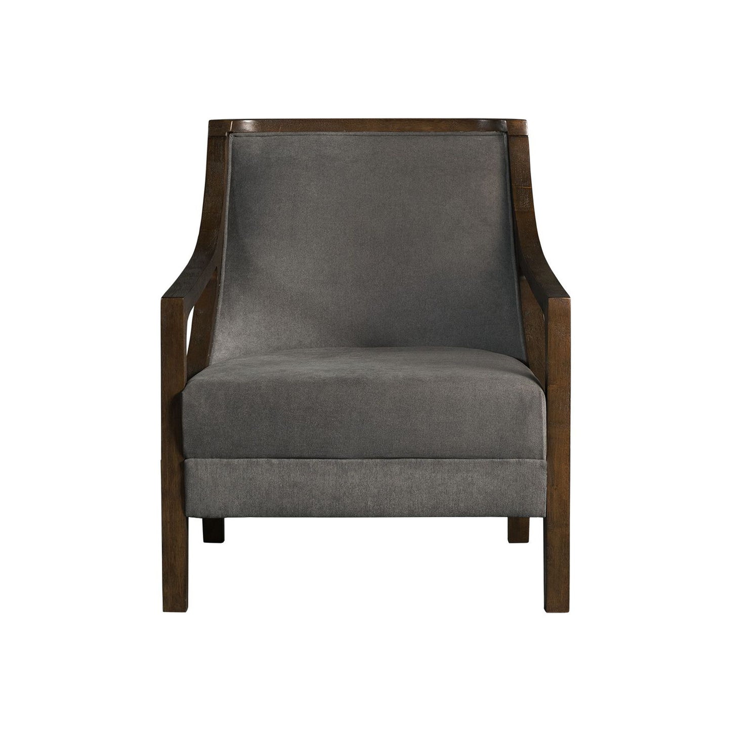 Hopkins - Accent Chair With Brown Frame