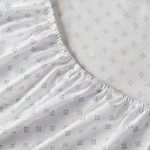 Camden - Full/Queen Chambray Print Solid Comforter Set - Navy