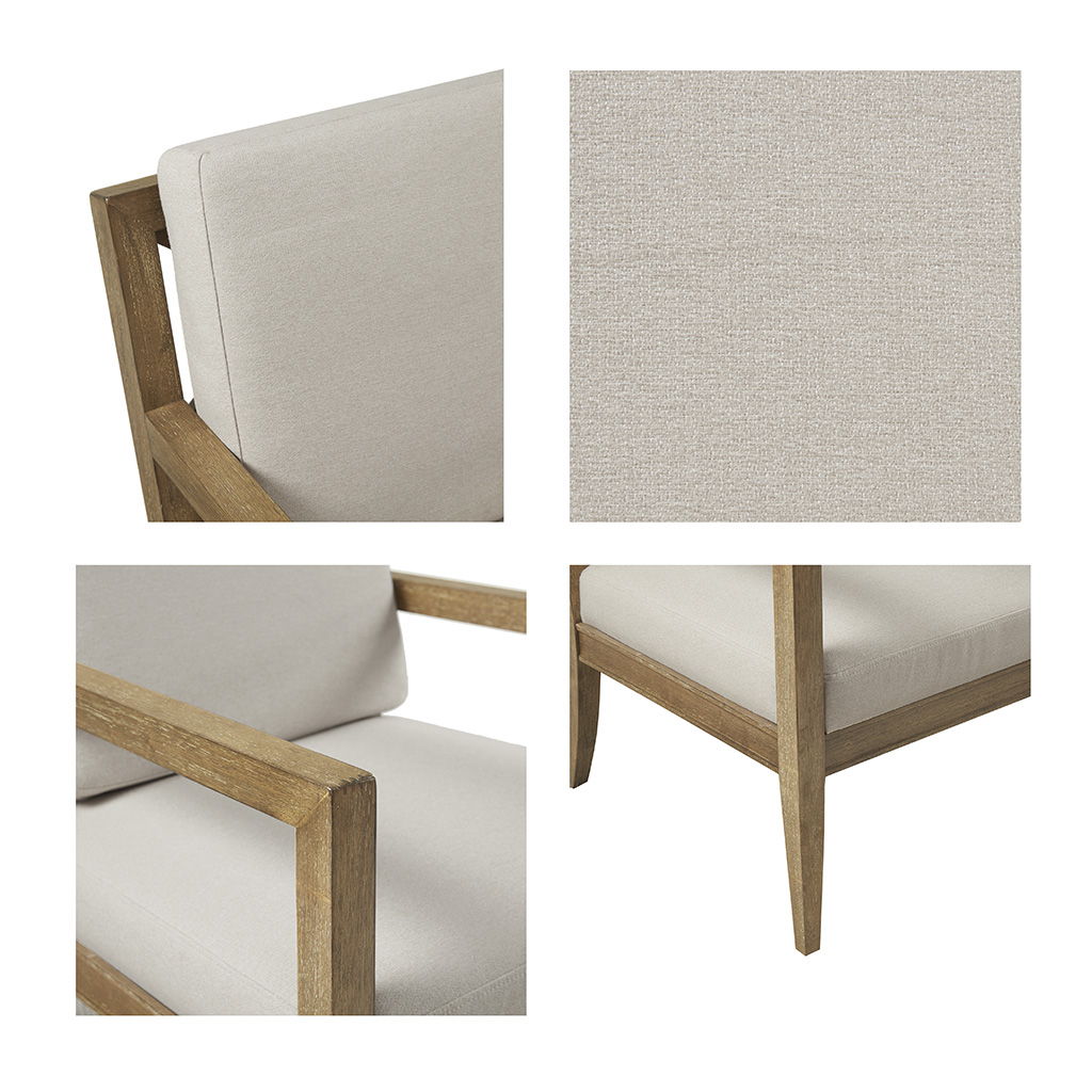 Tage - Upholstered Accent Armchair - Ivory