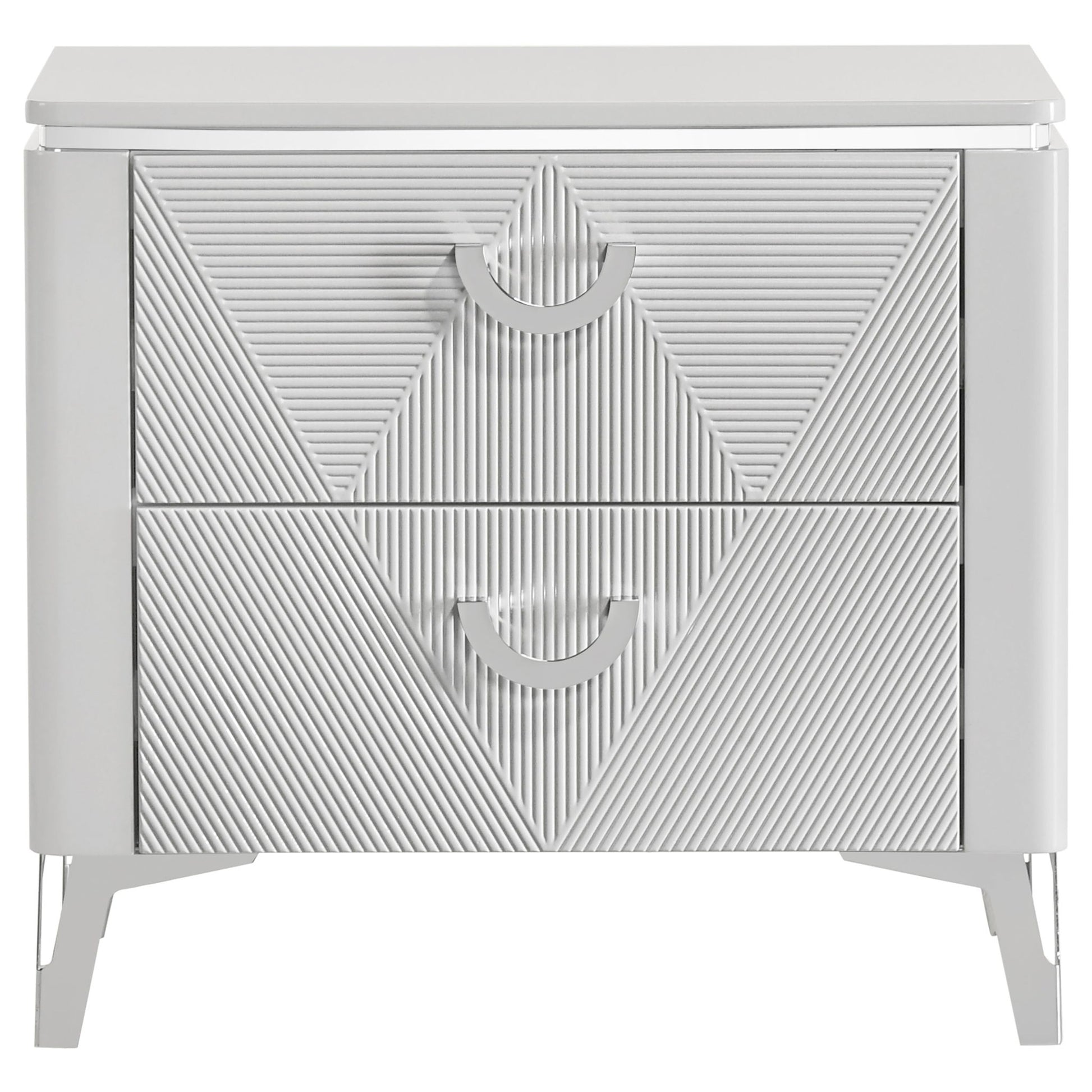 Buckley - 2 Drawer Nightstand - Gloss White