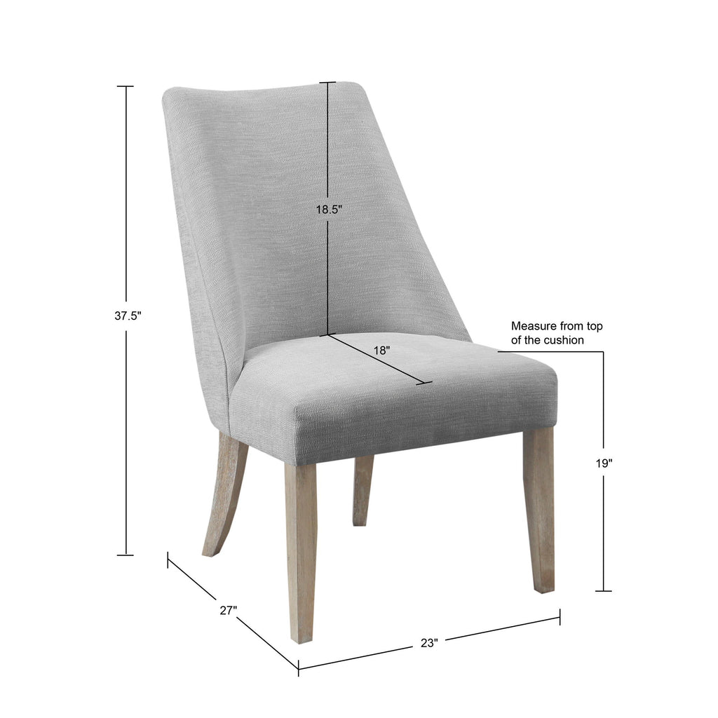 Winfield - Upholstered Dining Chair (Set of 2) - Light Gray