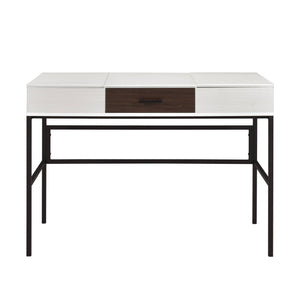 Verster - Writing Desk With USB - Black / Natural
