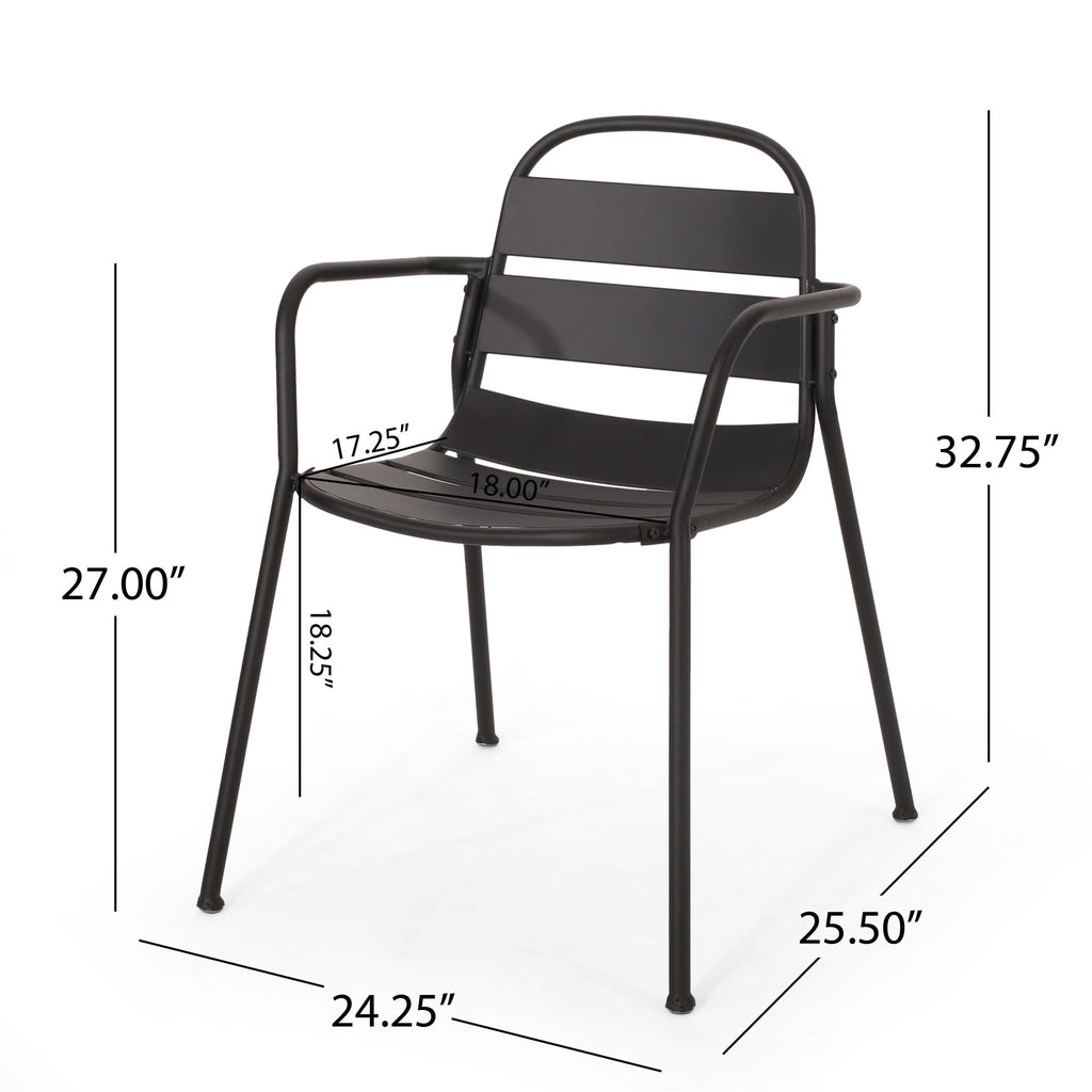 Terra Nova - Bistro Set - Matte Black
