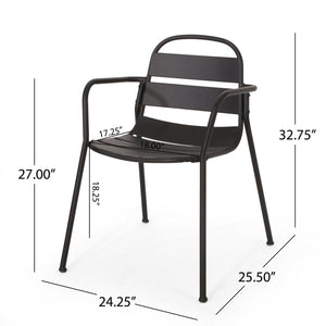 Terra Nova - Bistro Set - Matte Black