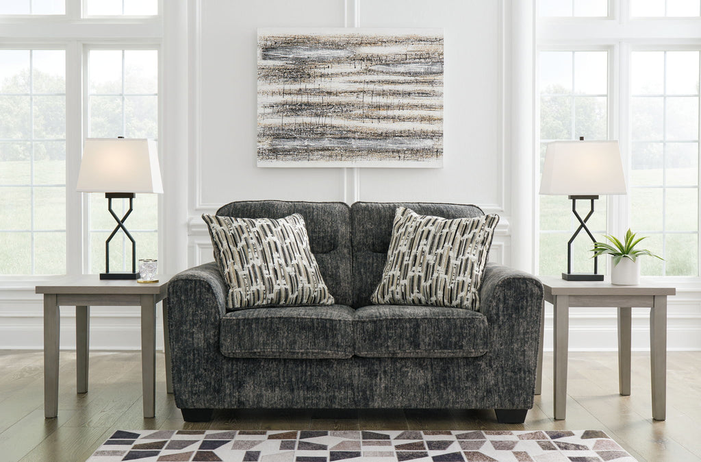 Lonoke - Loveseat - Gunmetal