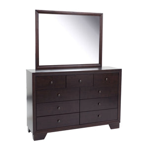 1 Piece Dresser With 9 Drawers - Brown