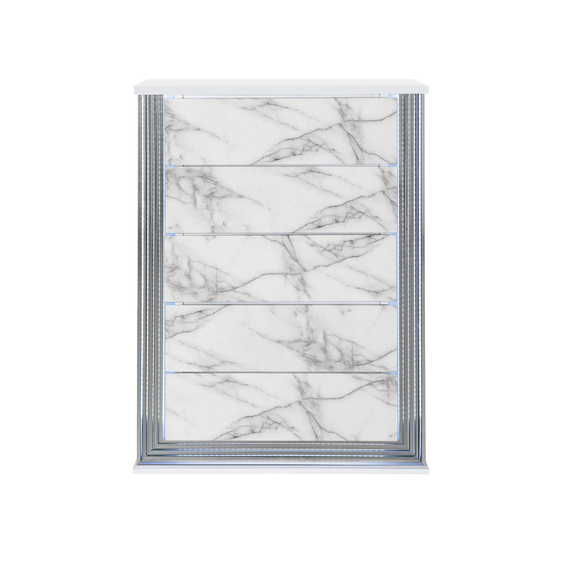 Moon - Chest With LED - White Marble