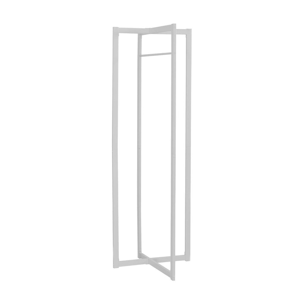 Coat Rack, Hall Tree, Free Standing, Hanging Bar, Entryway, For Contemporary & Modern - White