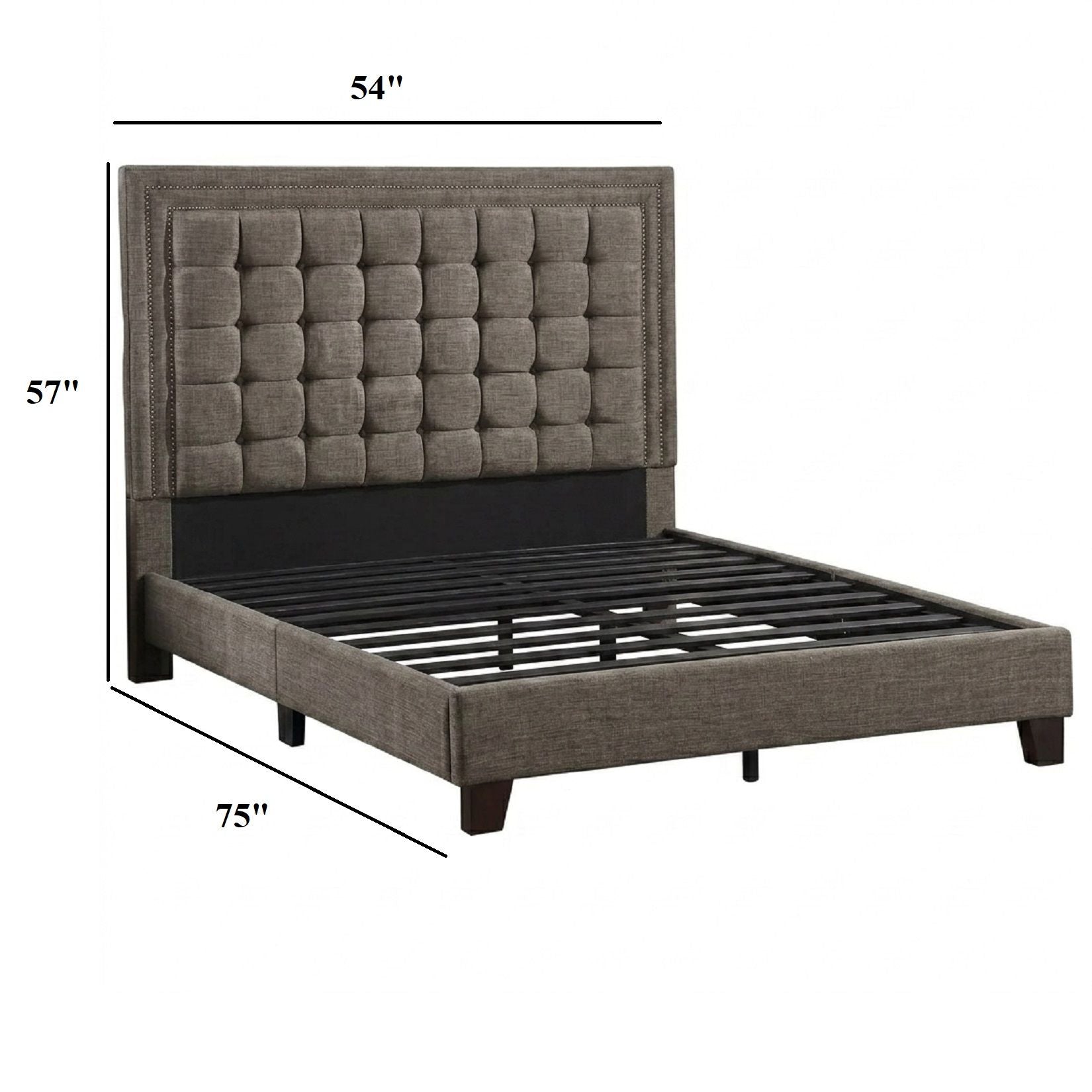 Upholstered Bed Tufted Headboard