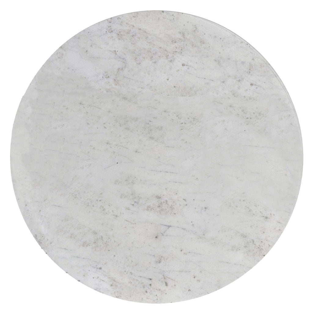 Raquel - Side Table - Antique Brass / White