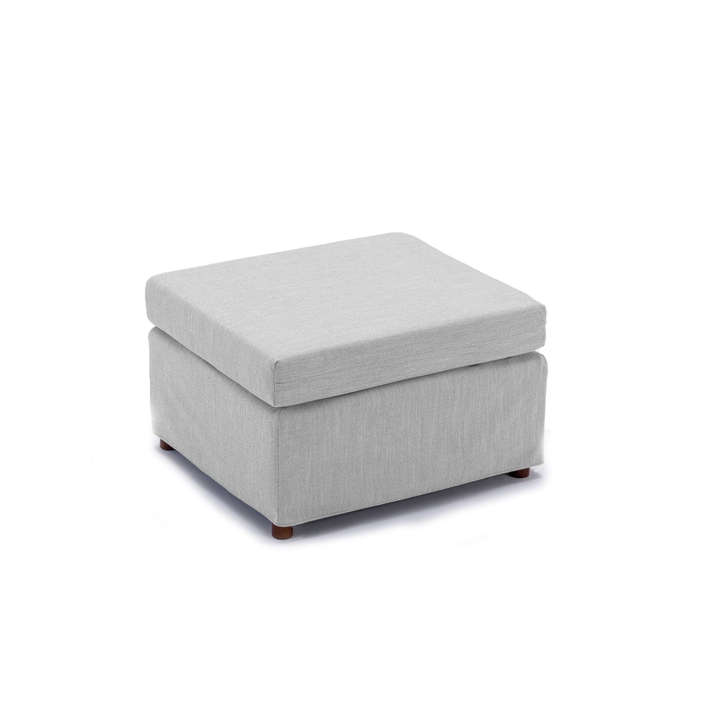 Single Movable Ottoman For Modular Sectional Sofa Couch Without Storage Function, Cushion Covers Removable And Washable