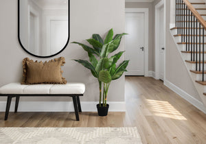 42" Tall, Artificial Plant, Evergreen Tree, Indoor, Faux, Fake, Floor, Greenery, Potted, Decorative - Green / Black