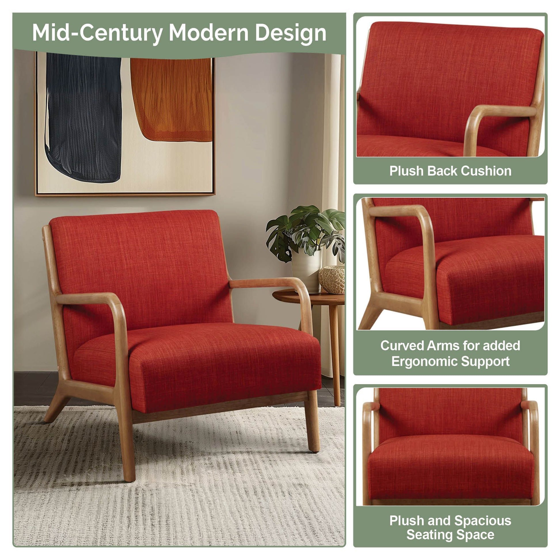 Novak - Lounge Chair - Spice