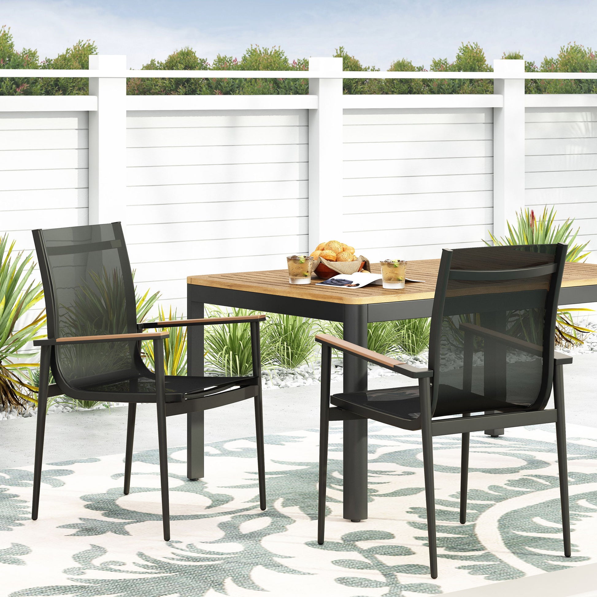 Barrister - Dining Chair (Set of 2) - Black / Natural