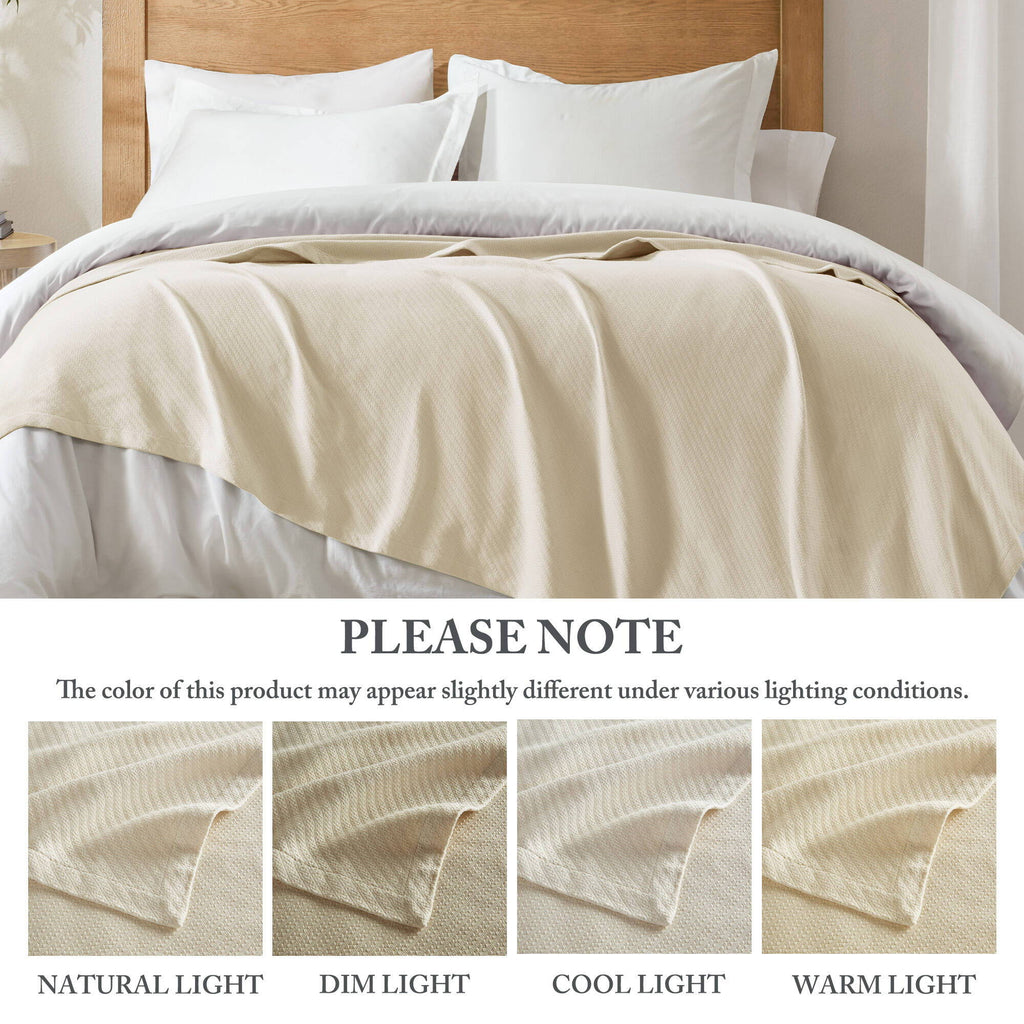Liquid Cotton - King Blanket - Ivory