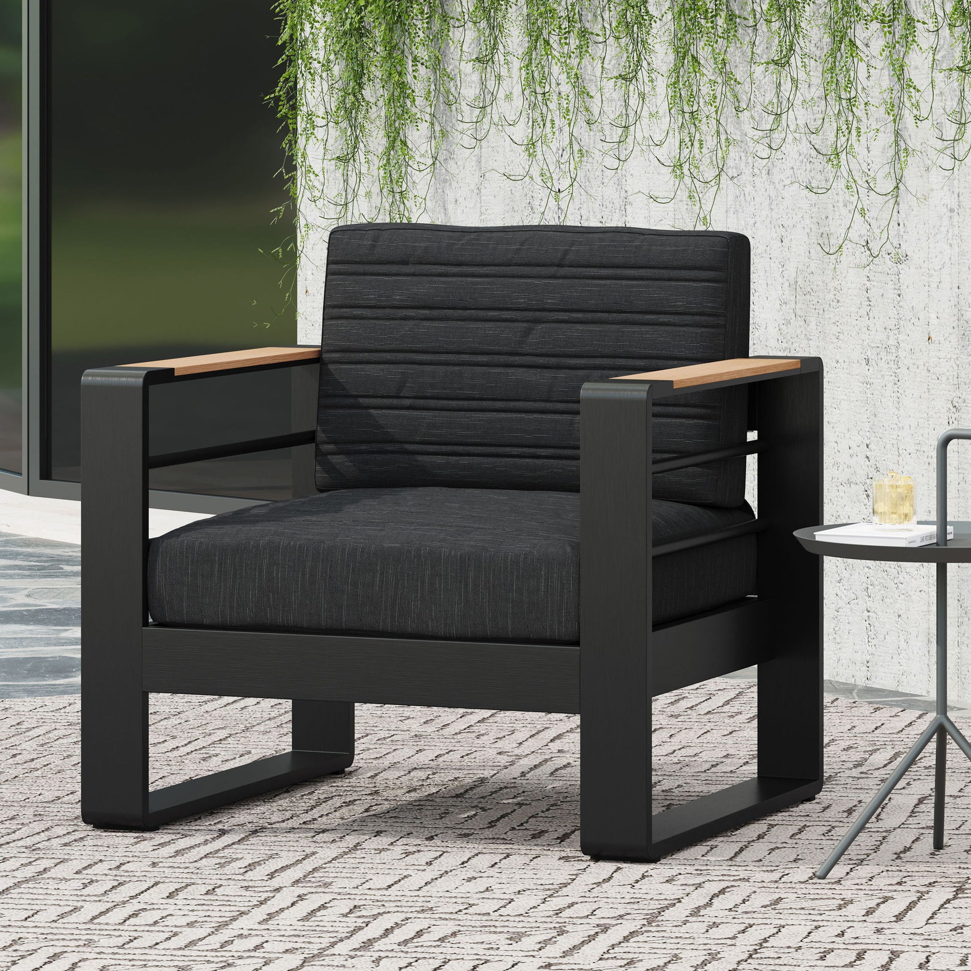 Giovanna - Club Chair Set With Aluminum Frame