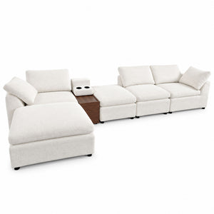 Modular Cloud Couch With Storage Console