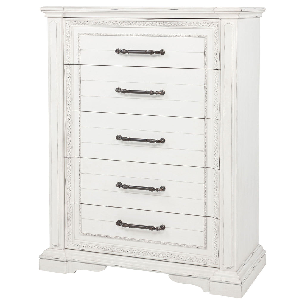 5 Drawer Bedroom Chest Of Drawers - Vintage