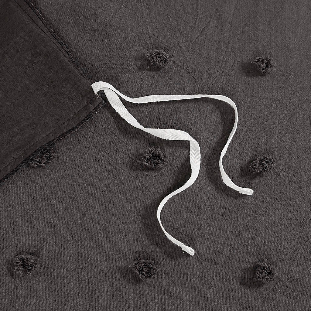 Brooklyn - King Duvet Cover Set - Charcoal