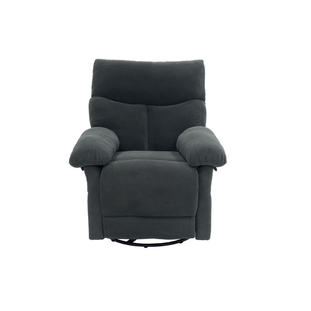 Swivel Rocker Recliner Chair With Manual Recline For Living Room