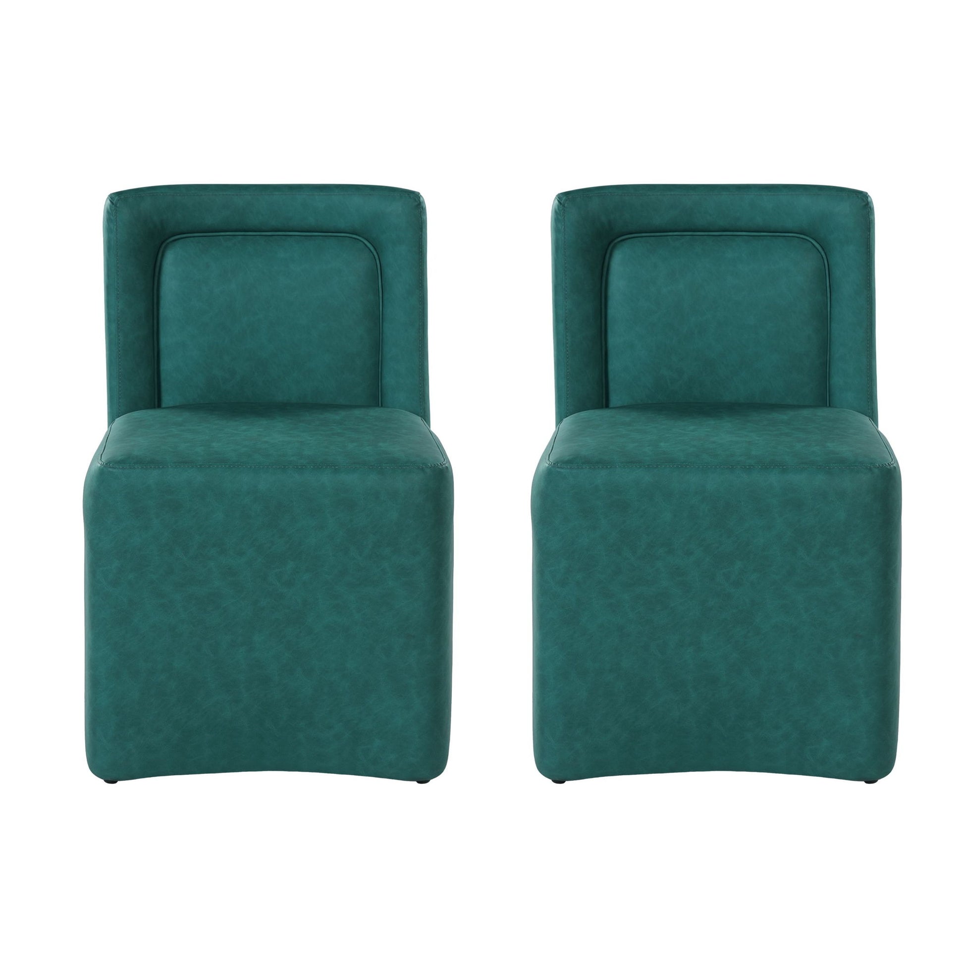 Vintage Upholstered Dining Chairs (Set of 2)