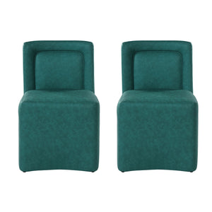Vintage Upholstered Dining Chairs (Set of 2)