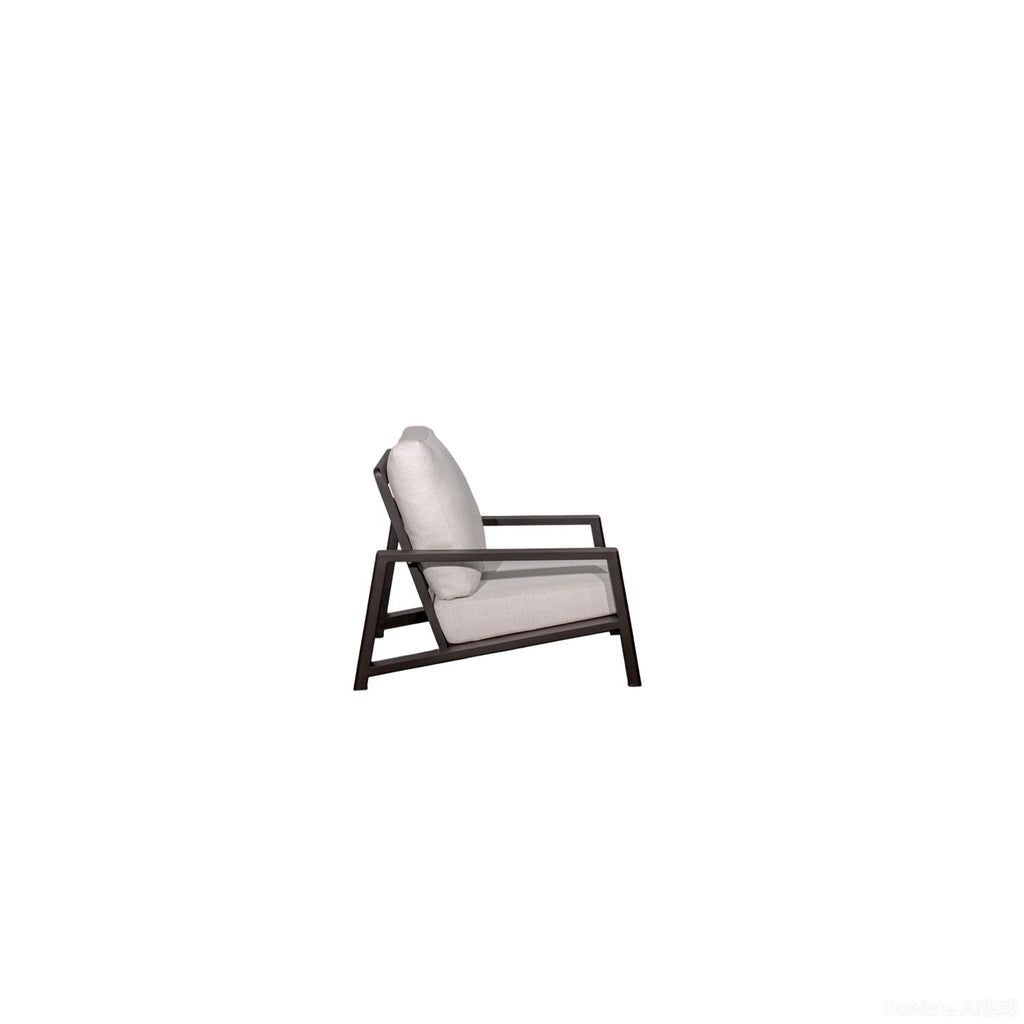 Verona - Seating Lounge Chair (Set of 2) - Dark Espresso / Gray / Off White