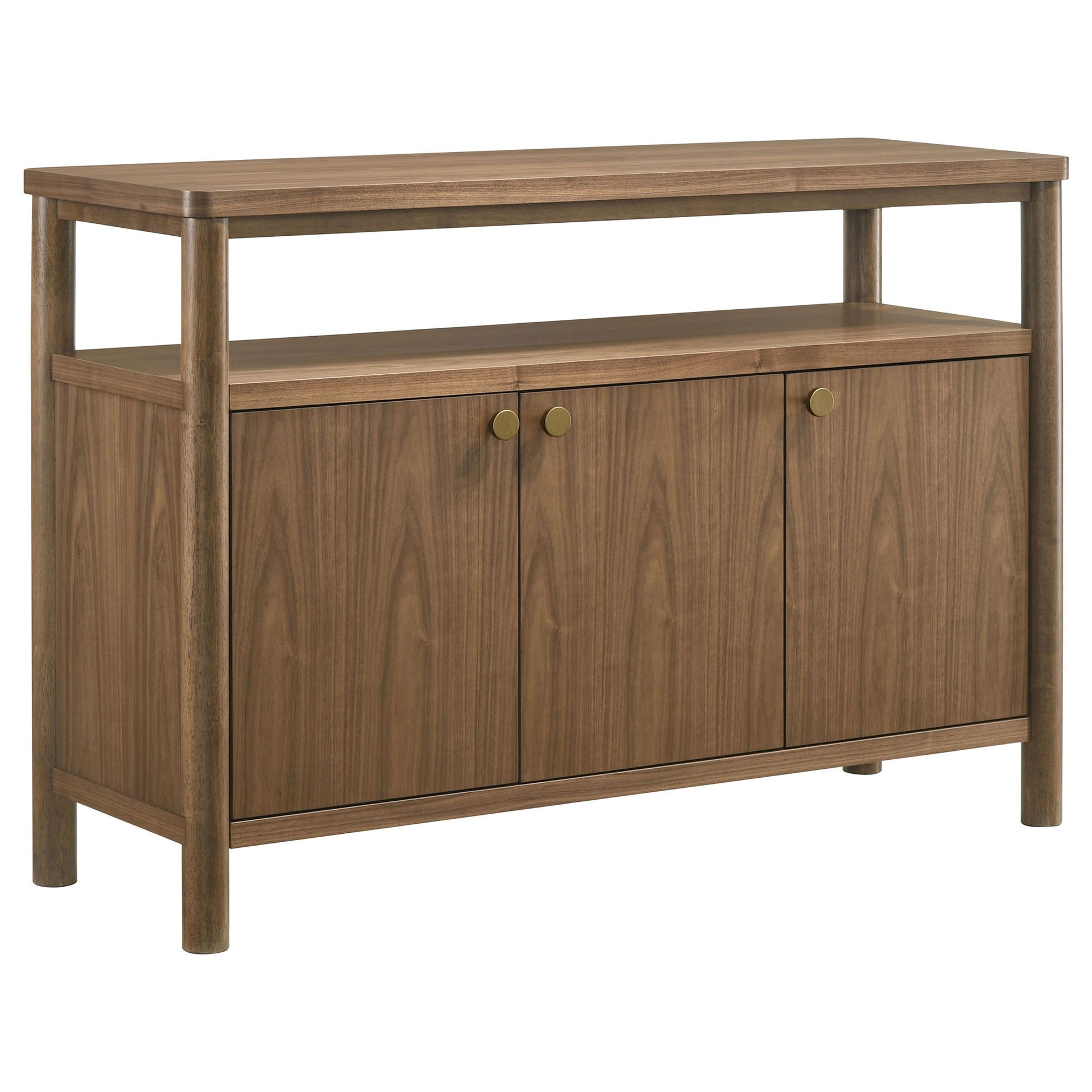 Graham - Sideboard With Open Shelf - Walnut