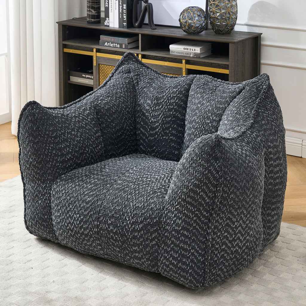 Comfortable Chenille Sofa Chairs With Highly Resilient Foam For Living Rooms And Bedrooms