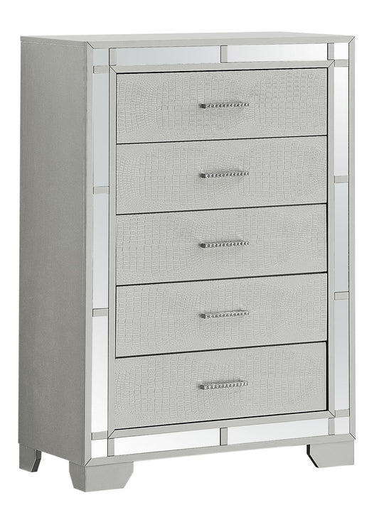 Madison - G6600-CH Chest - Silver Champagne