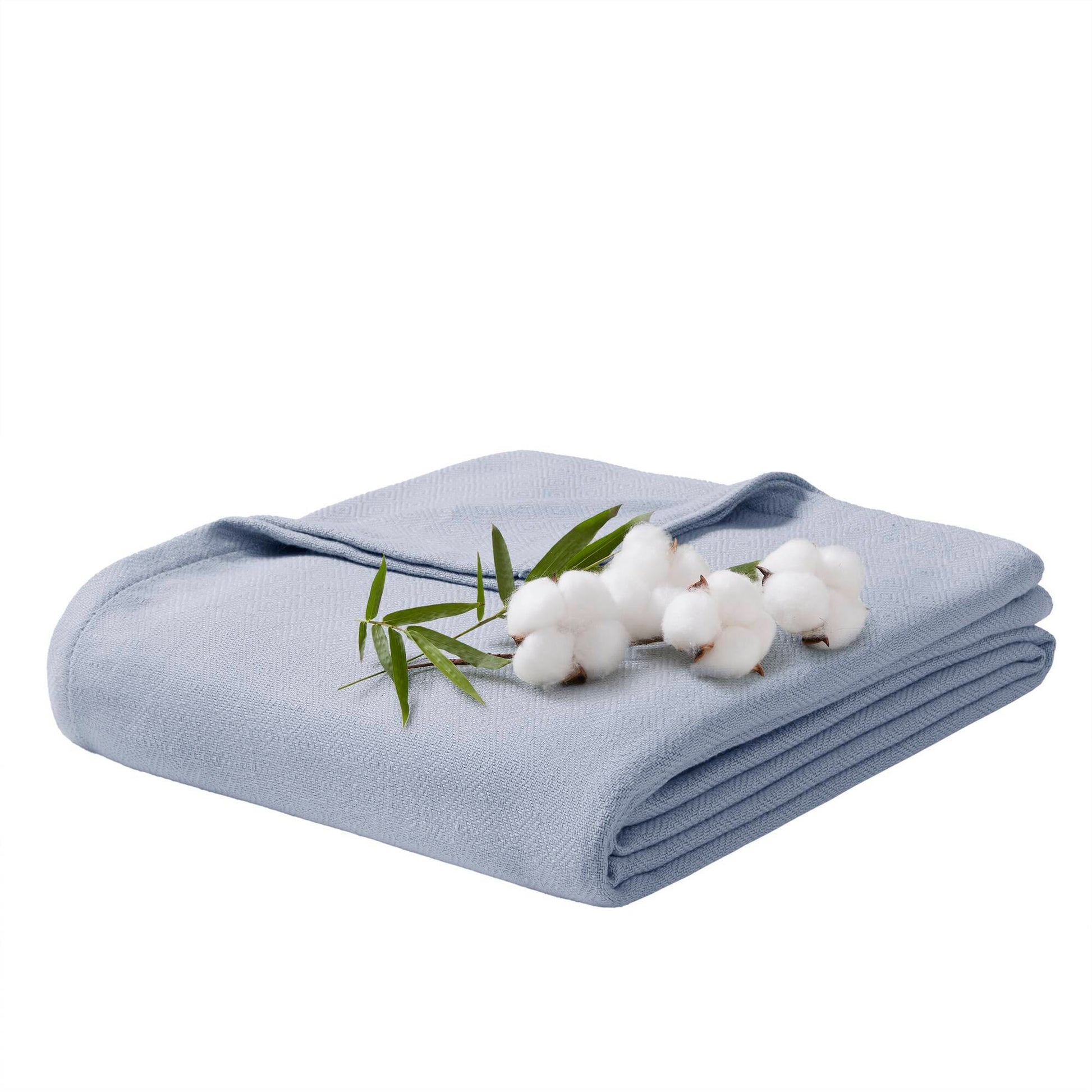 Bamboo Cotton - King Rayon From Blanket - Light Blue