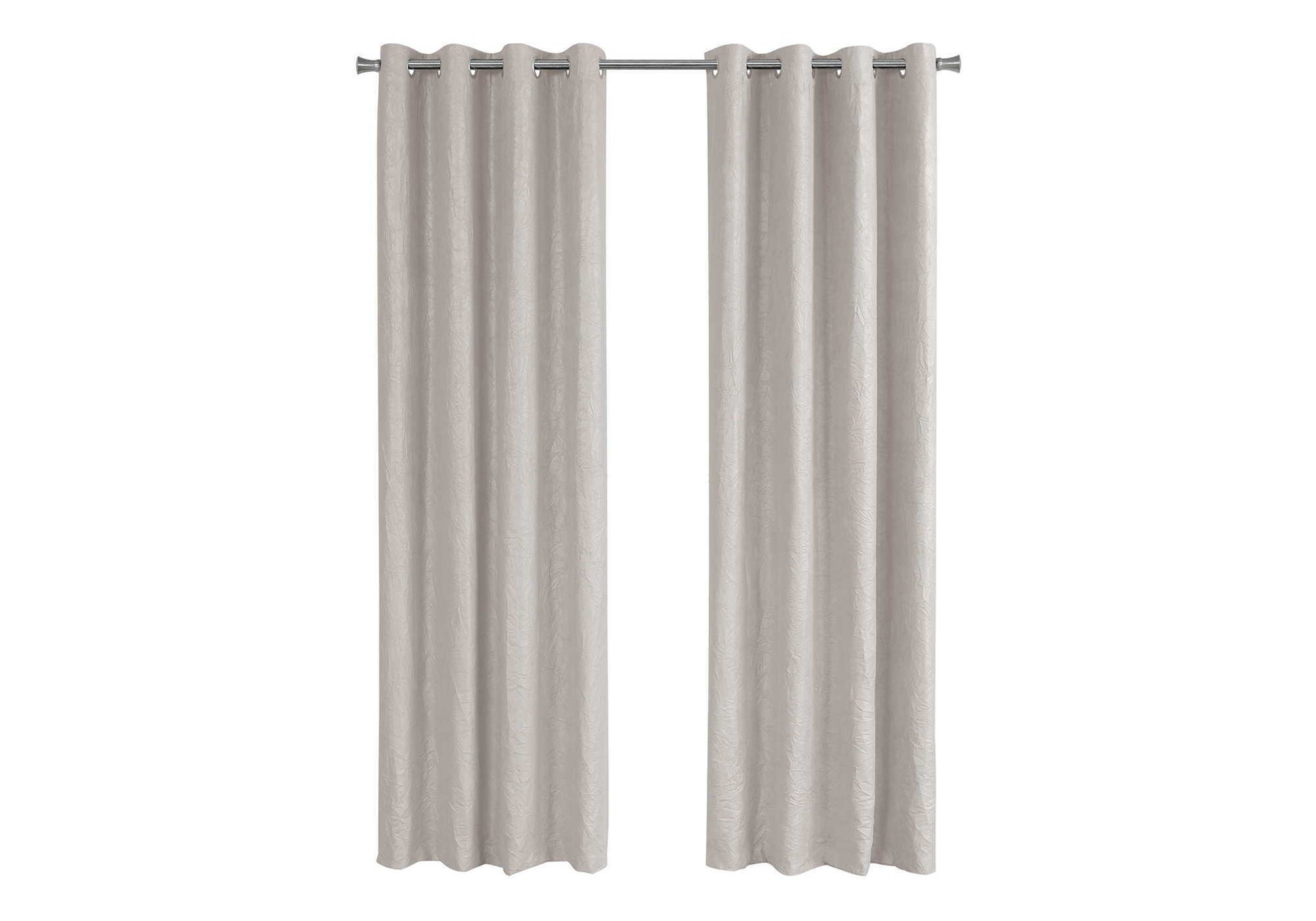 2 Pieces Set, Curtain Panel, Room Darkening, Grommet, Contemporary & Modern
