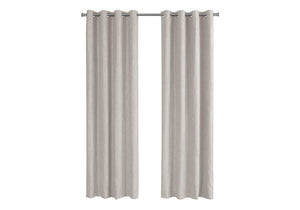 2 Pieces Set, Curtain Panel, Room Darkening, Grommet, Contemporary & Modern
