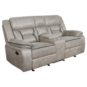 Brazelton - Glider Loveseat With Console