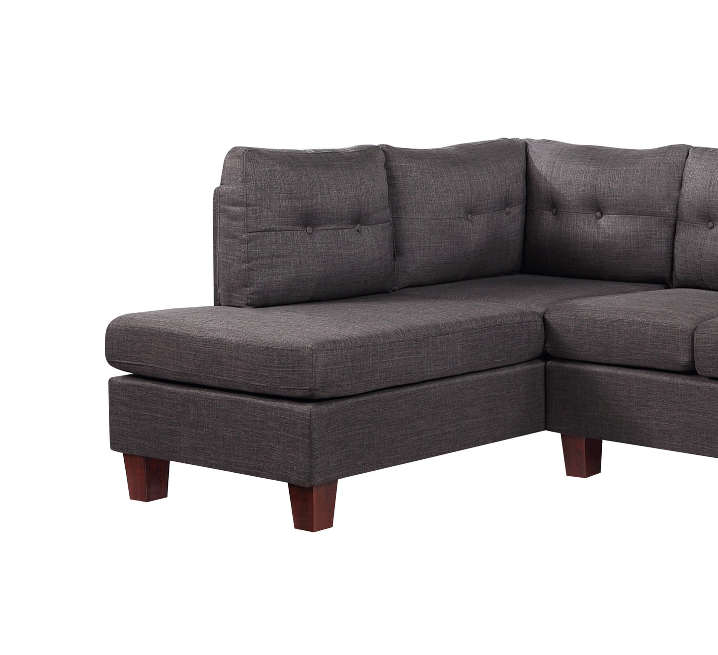 Dalia - Linen Modern Sectional Sofa With Chaise