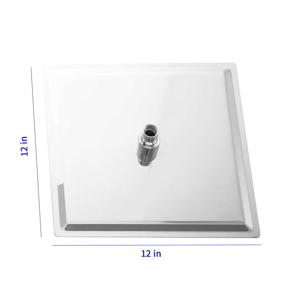 Ultra Thin Square Rainfall Shower Head Stainless Steel, Wall Or Ceiling Mount