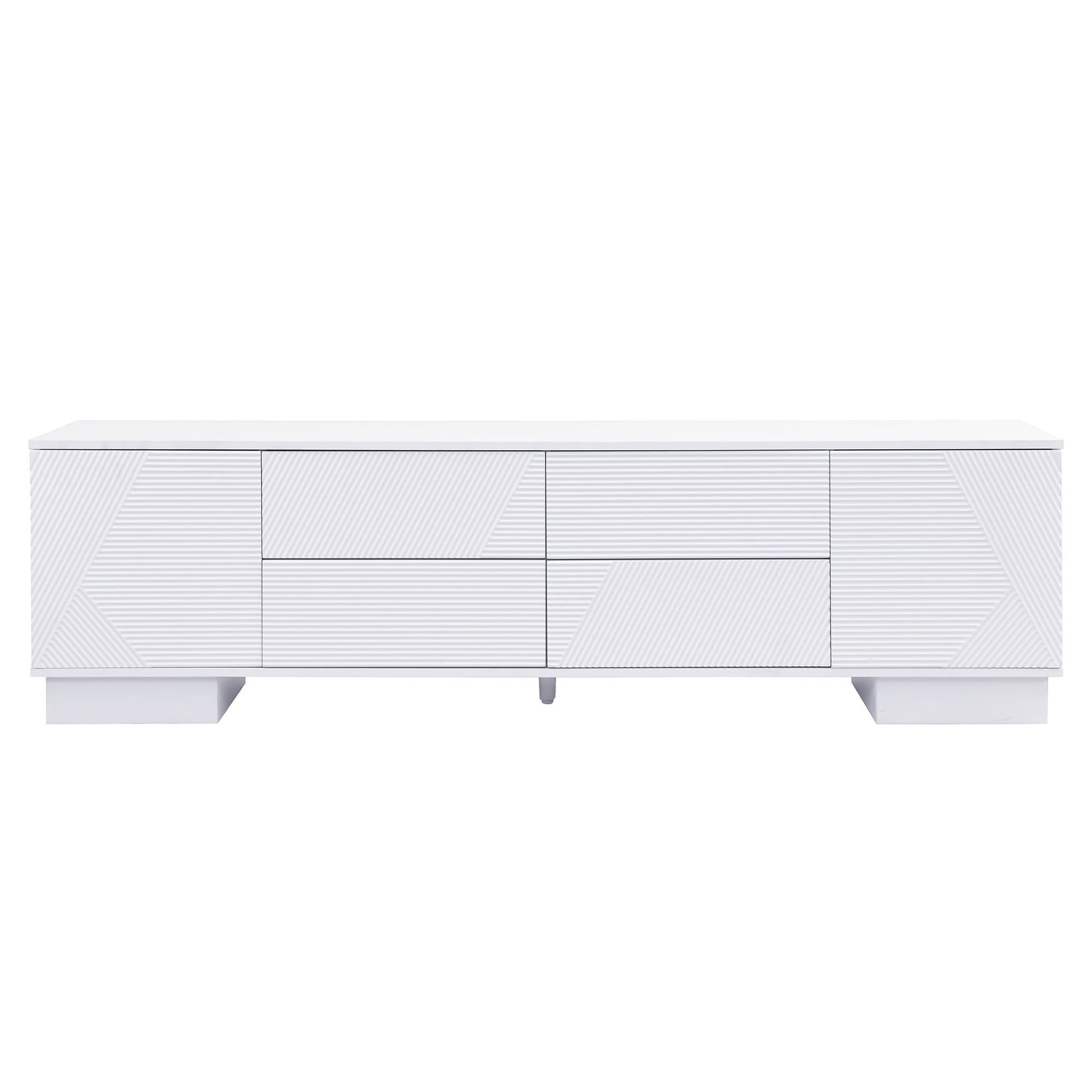 Modern TV Stand With Storage Cabinets, 4 Drawers