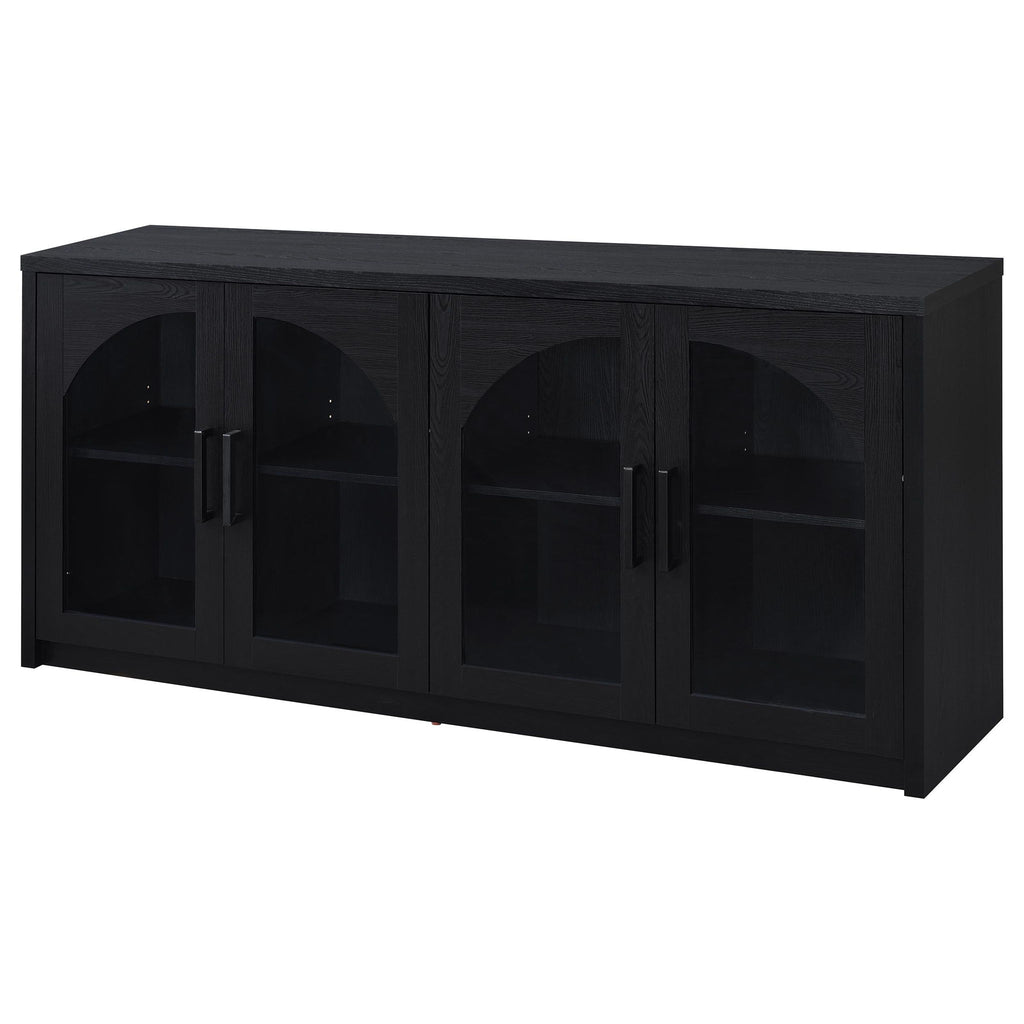 Shayne - 4 Door Sideboard With Arched Doors - Black