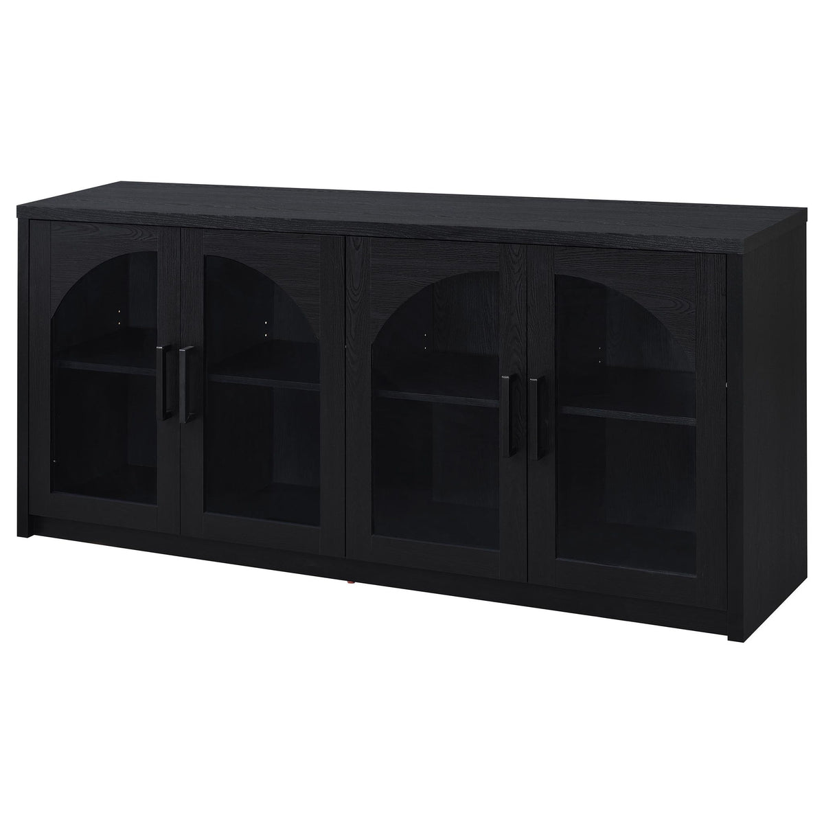 Shayne - 4 Door Sideboard With Arched Doors - Black