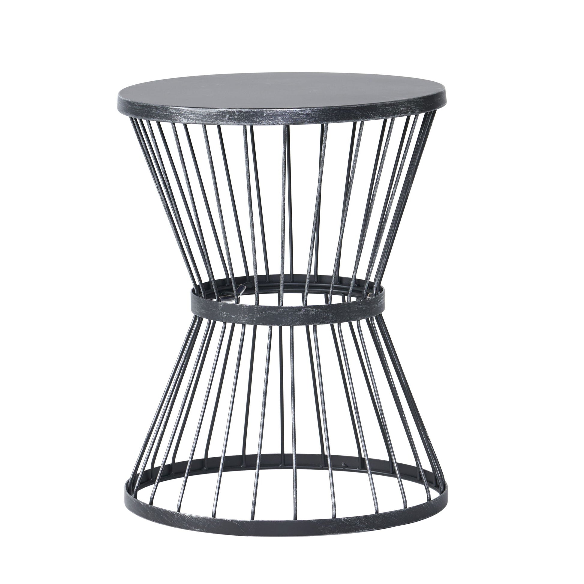 Lassen - Modern Outdoor Side Table With Hourglass Design