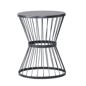 Lassen - Modern Outdoor Side Table With Hourglass Design