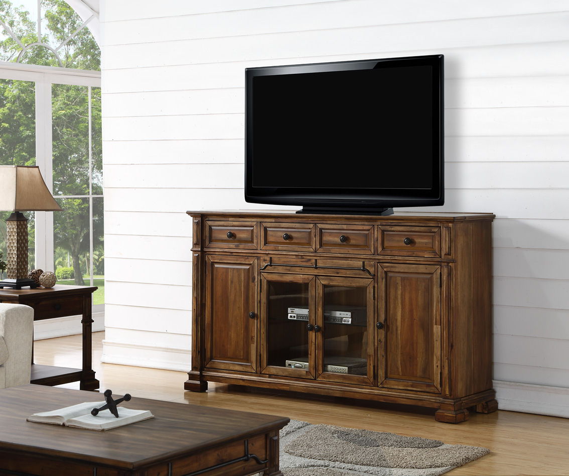 Barclay - 72" TV Stand Console - Rustic Acacia