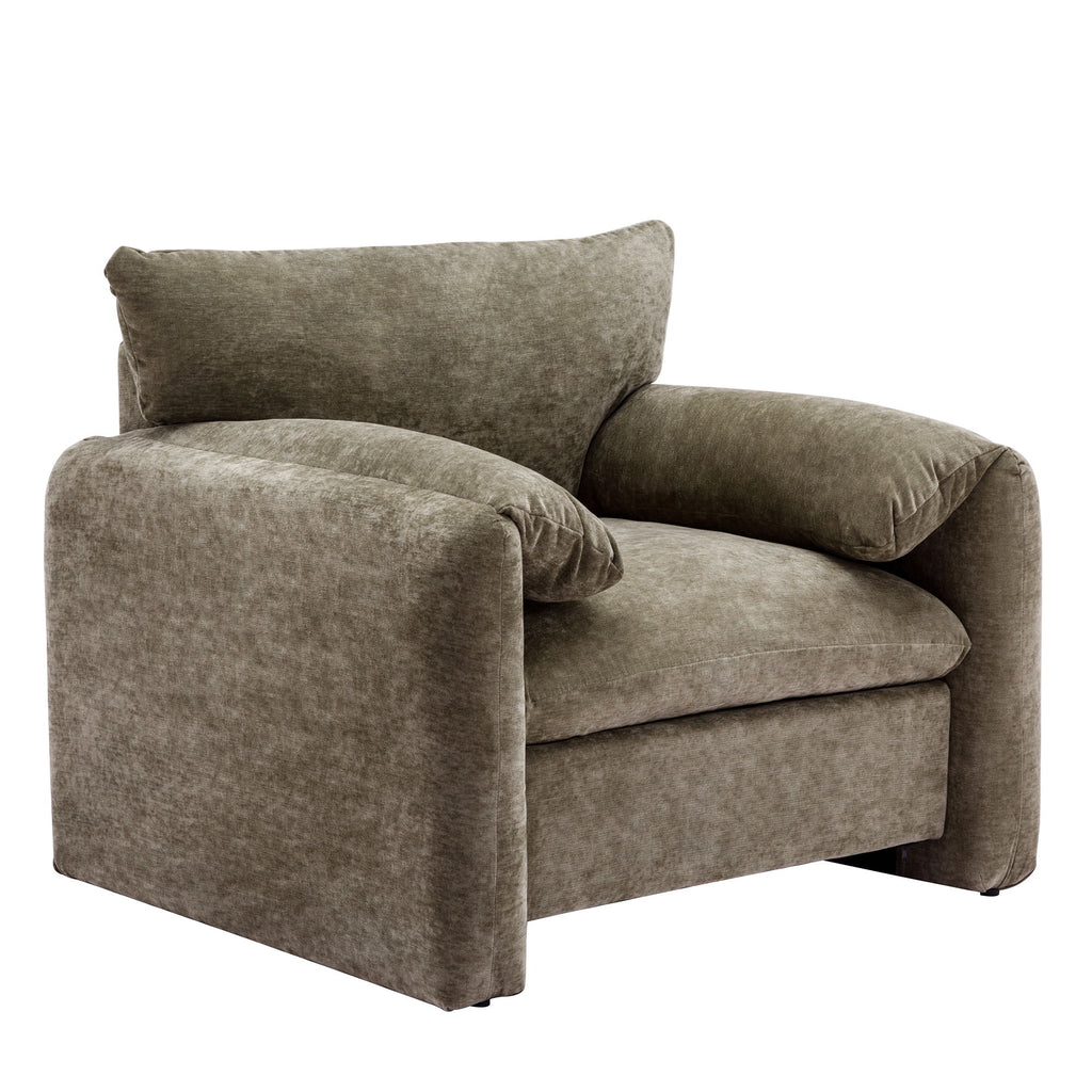 Oversized Accent Single Sofa Lounge Chair - Matcha Green