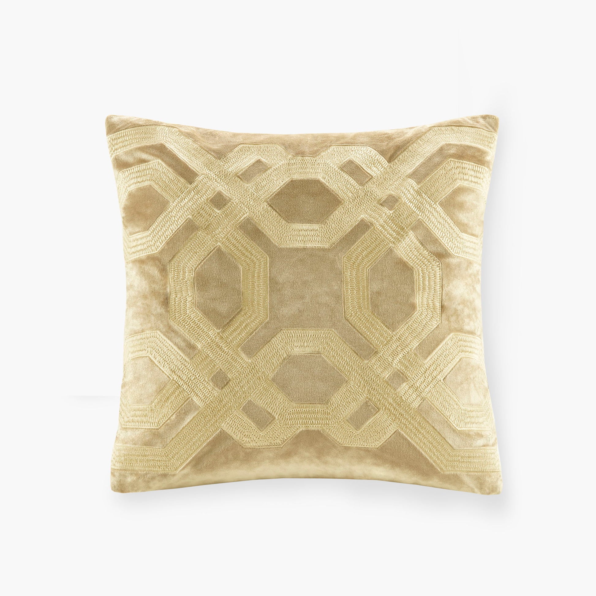 Biron - Square Decor Pillow - Gold