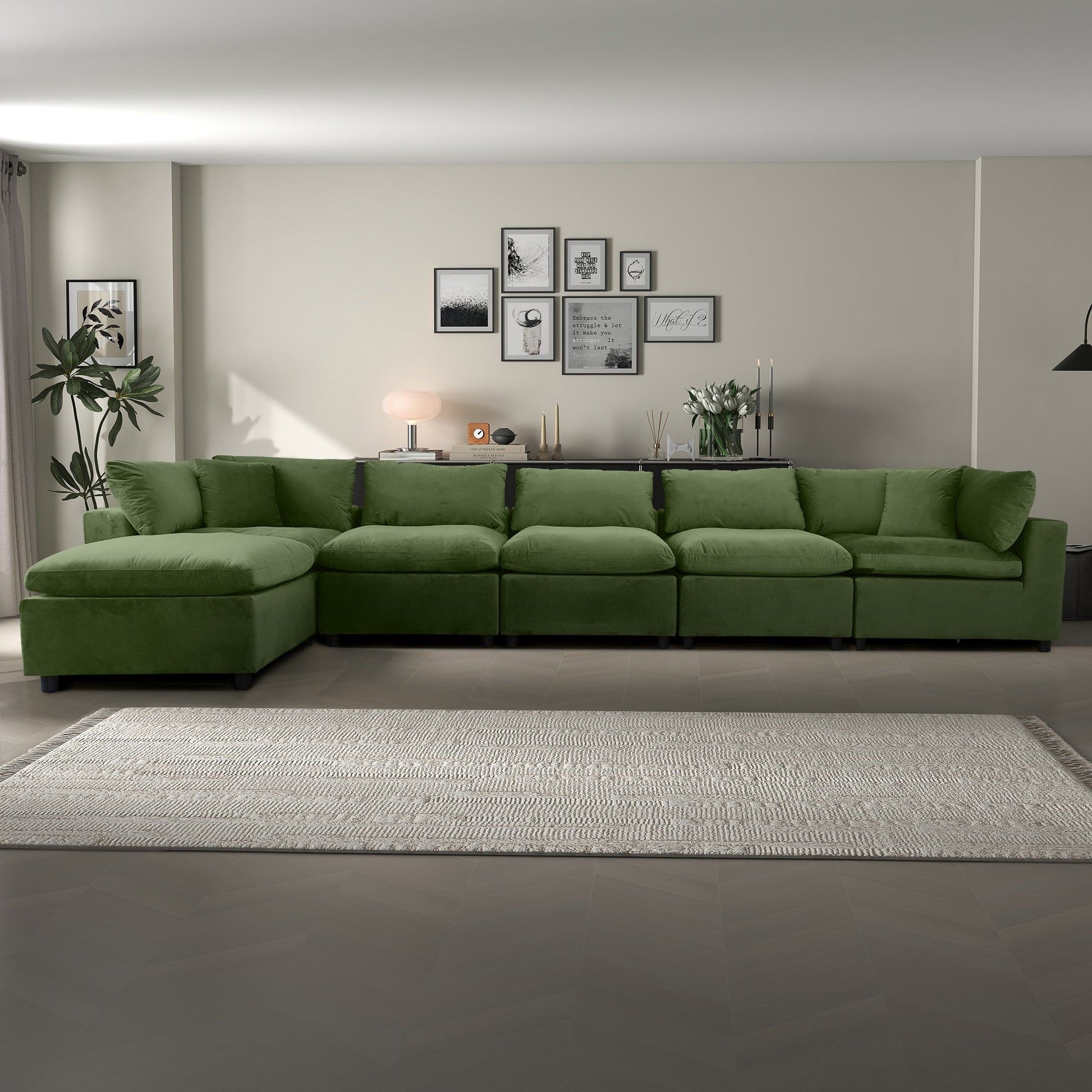 Hayward - Sectional Sofa - Olive Green