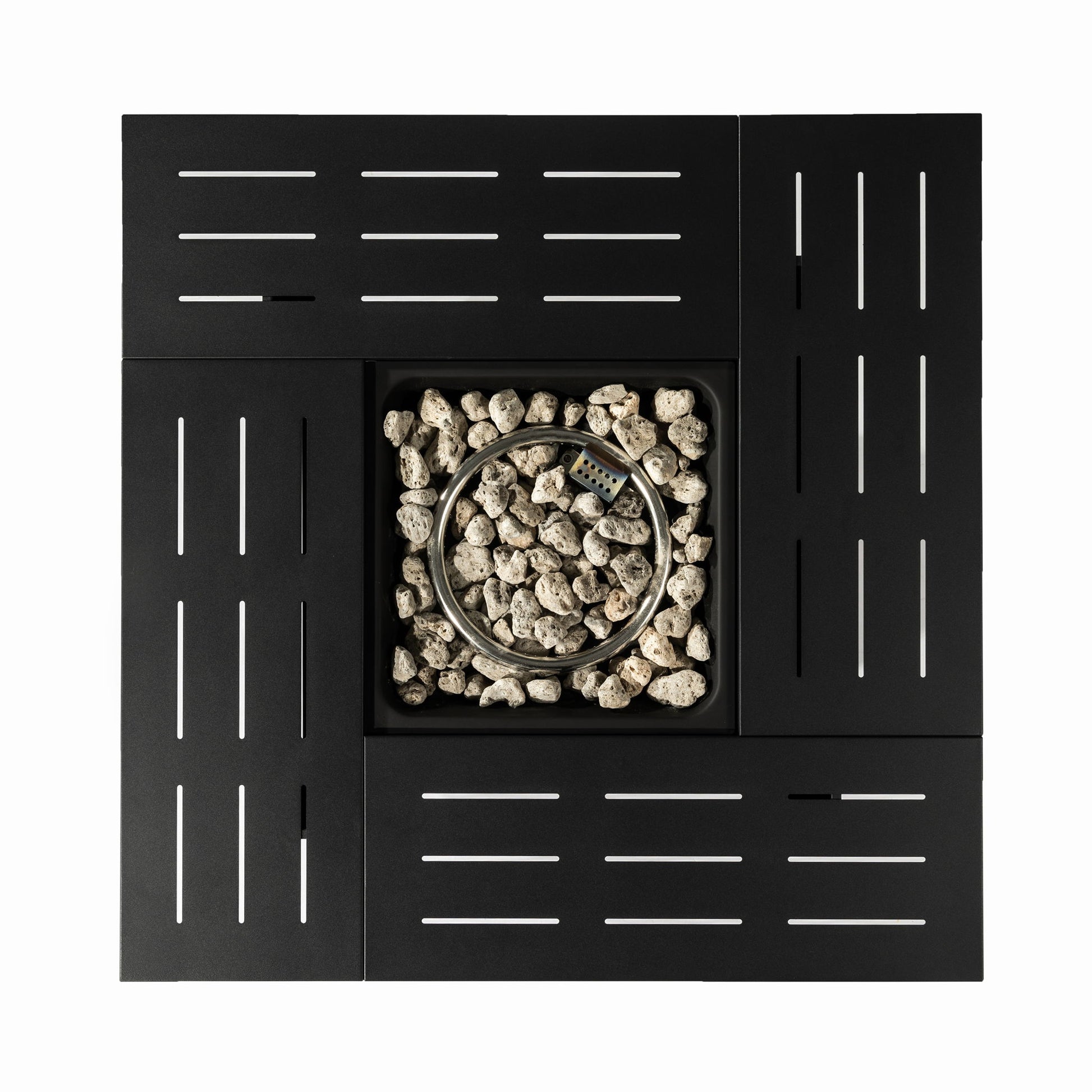 34" Propane Gas Fire Pit Table, 50000 Btu Rectangular Steel Fire Pit For Outside Patio Deck Garden Courtyard - Black